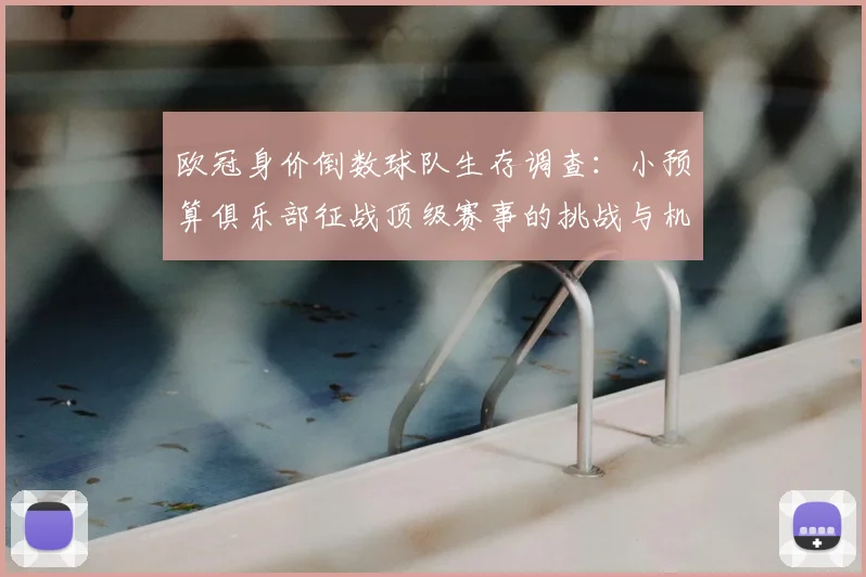 欧冠身价倒数球队生存调查：小预算俱乐部征战顶级赛事的挑战与机遇